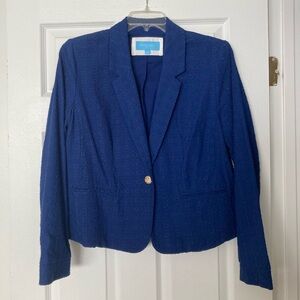 Draper James Royal Blue Textured Blazer. NWT